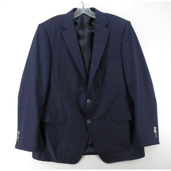 Paul Stuart Sport Coat 43 Tall Blazer Cashmere Jacket Lined Solid *
